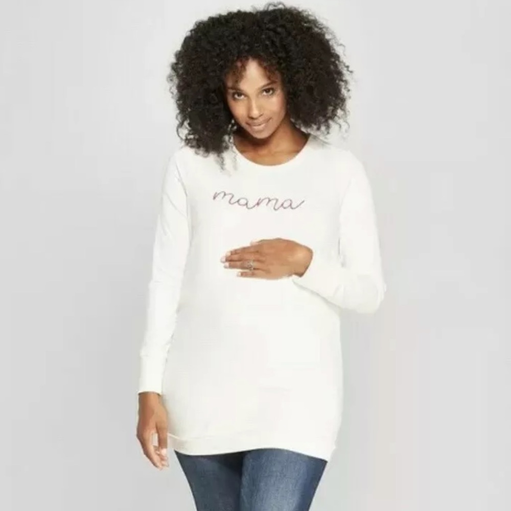 Isabel Maternity MAMA Sweatshirt NWT Medium